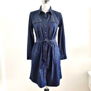 Lands' End Denim Shirt Dress